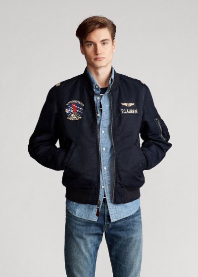 Jaqueta Bomber Polo Ralph Lauren Twill Homem 73296-NALT